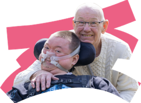 Father and son together